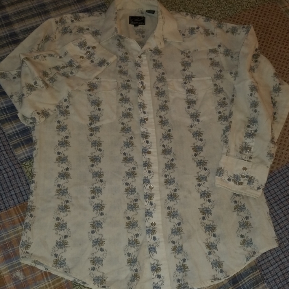 Roper, pearl snap ,western shirt